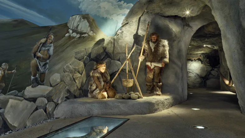 Höhle innerhalb des Sauerland Museum in Arnsberg.